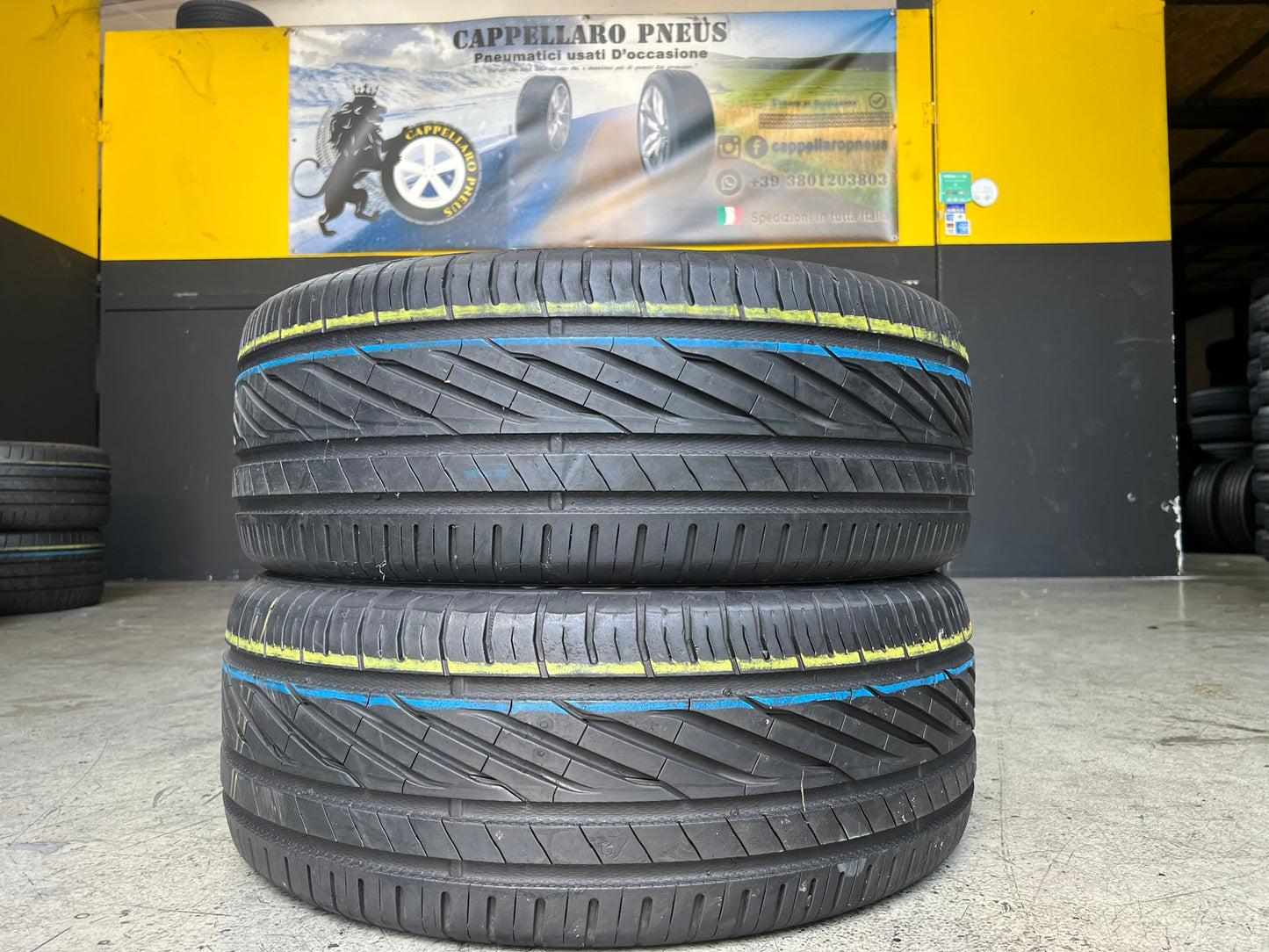 Usato: 2 Gomme 235/55R18 100V Uniroyal estivo 90% residui - Estivo