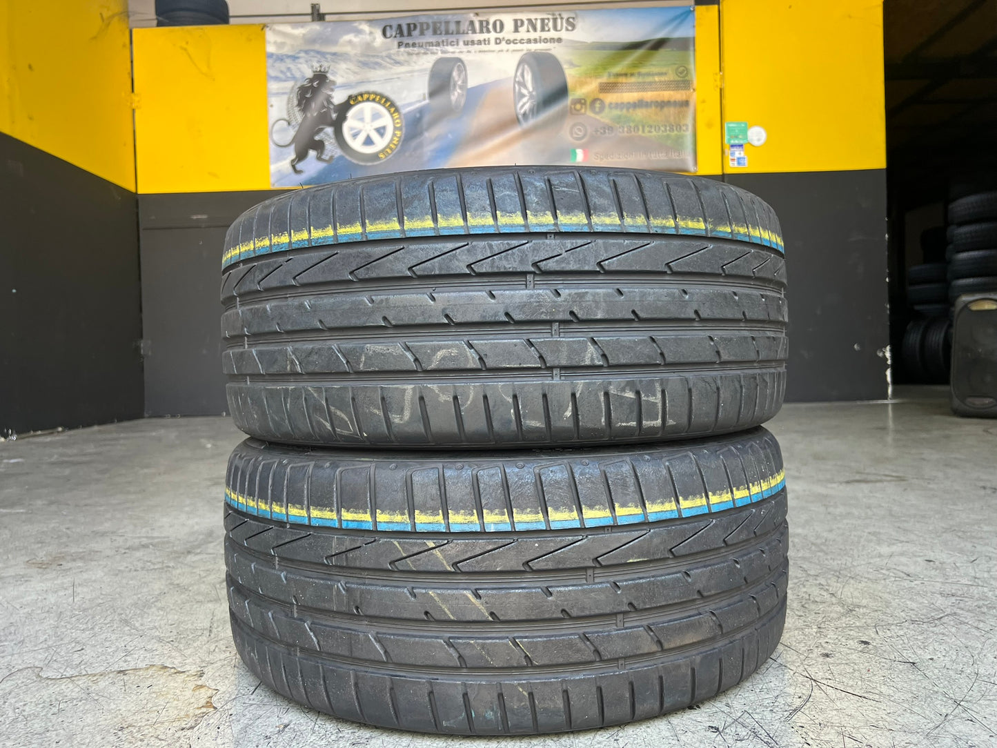 Usato: 2 Gomme 225/40R18 88Y Hankook RFT estive 85% residui