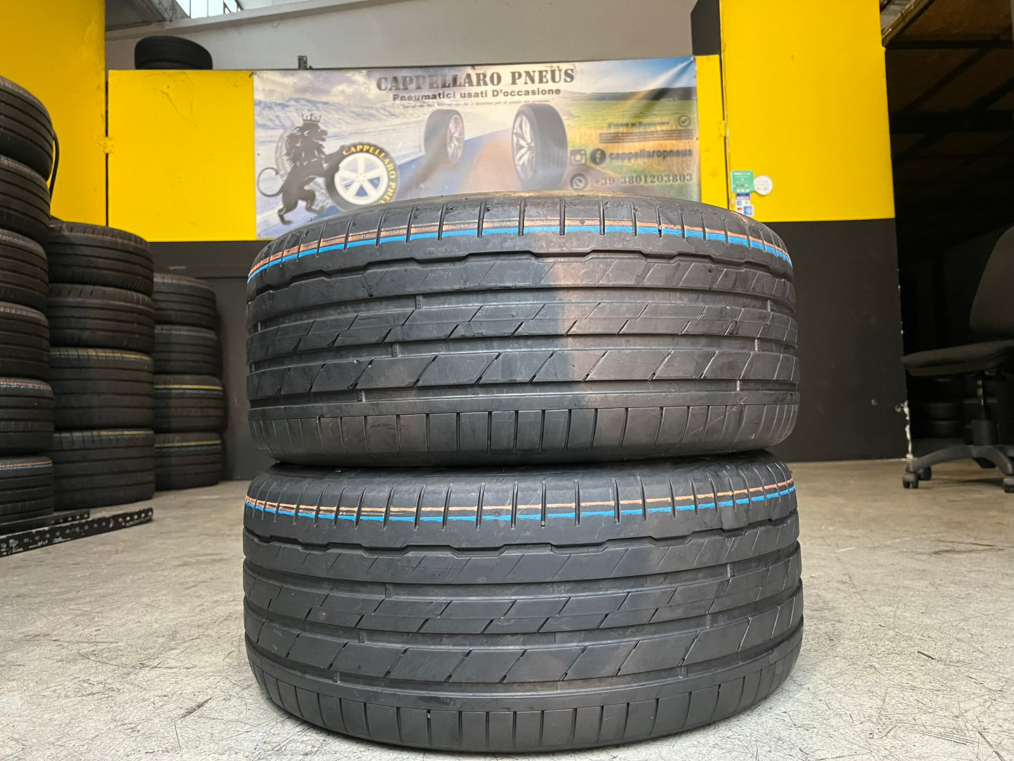 Usato: 2 Gomme 245/45R18 100Y XL Hankook estive 80% residui