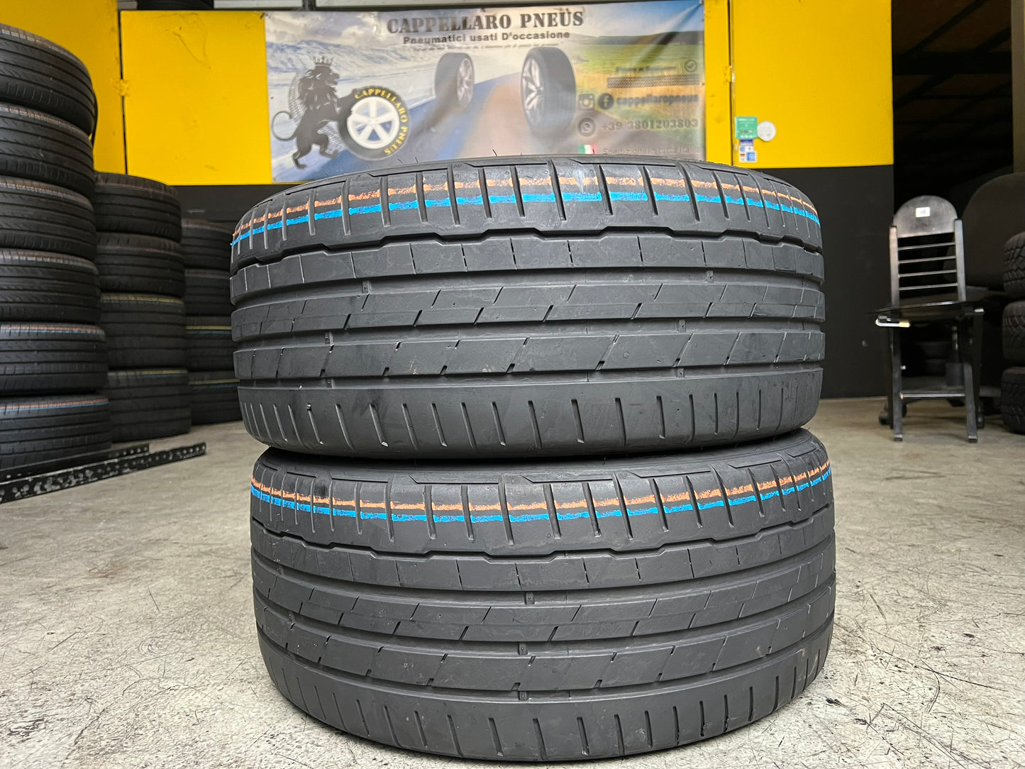 Usato: 2 Gomme 225/40R18 92Y XL Hankook estive 80% residui