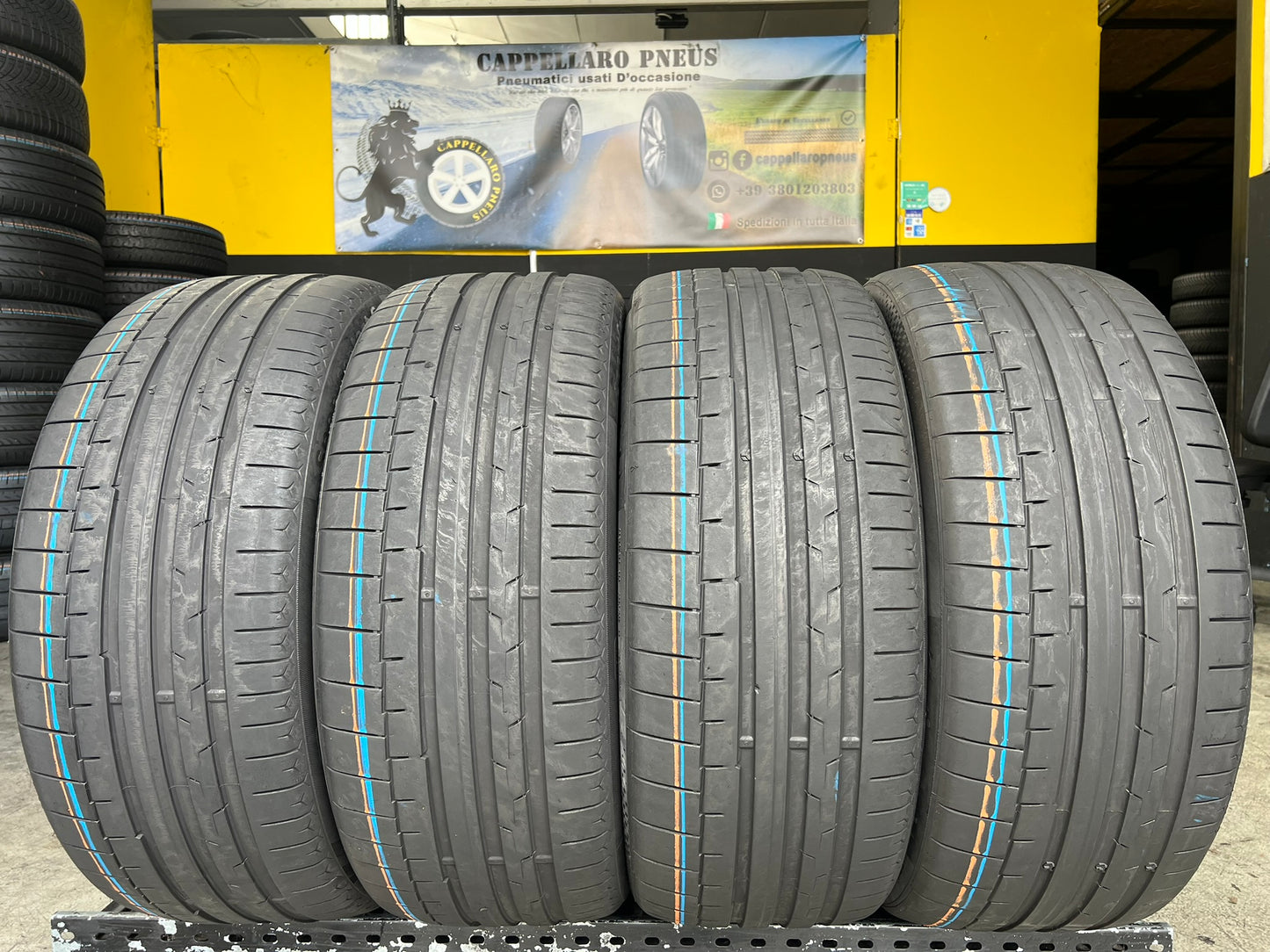 Usato: 4 Gomme 255/40R21 102Y XL Continental estive al 80% residui