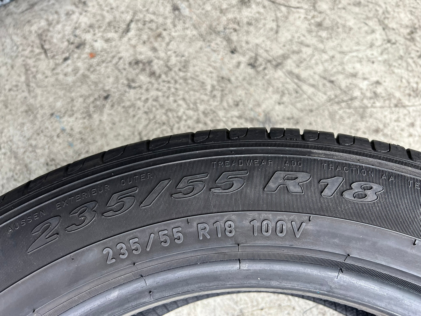 Usato: 4 Gomme 235/55R18 100V Pirelli estive 95% residui