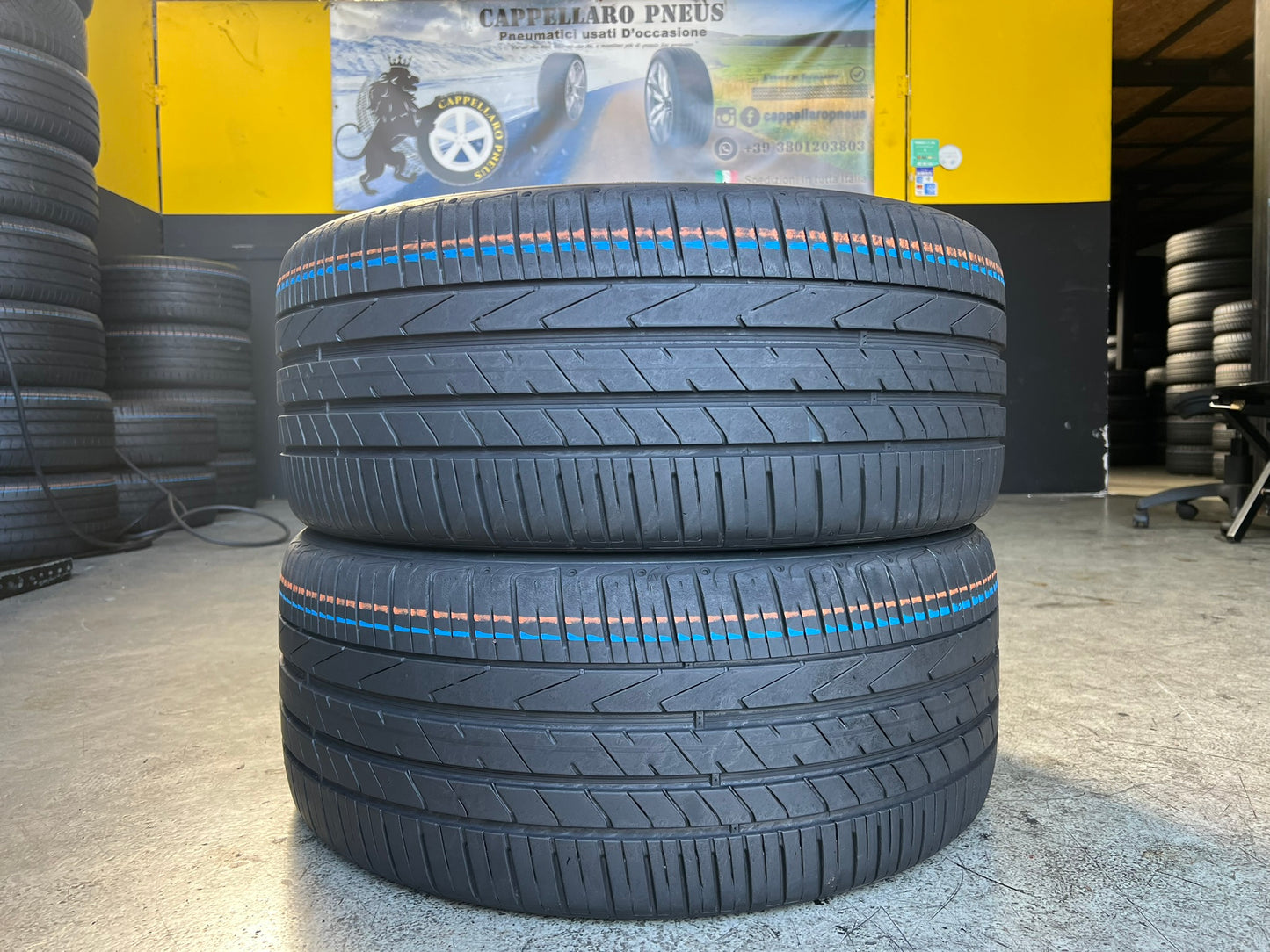 Usato: 2 Gomme 255/40R20 101Y XL Hankook estive 90% residui