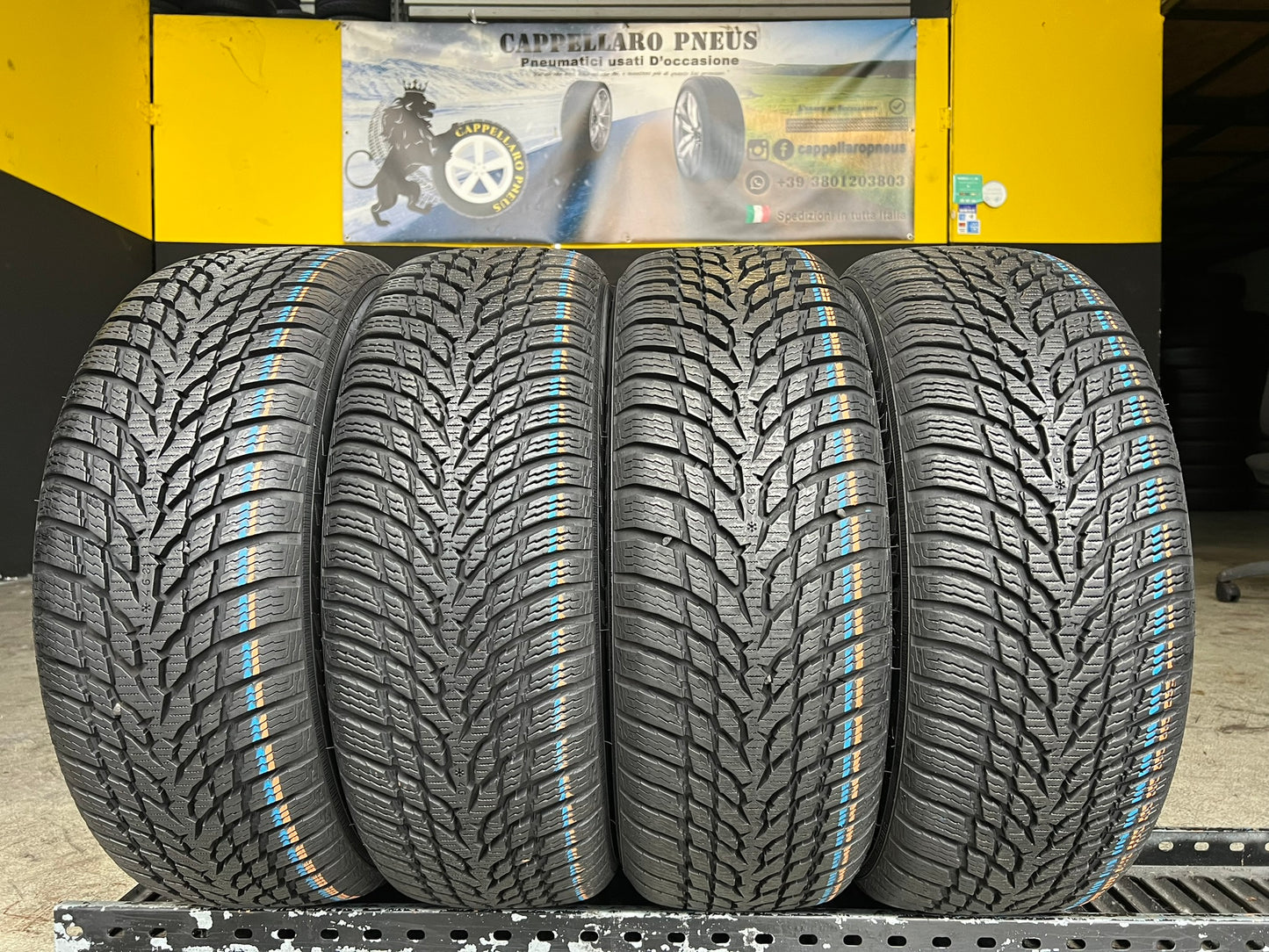 Usato: 4 Gomme 195/60R15 88T Nokian invernali 95% residui