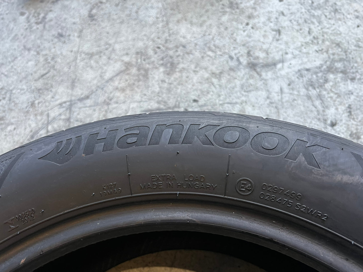 Usato: 4 Gomme 225/50R17 98Y XL Hankook estive 95% residui