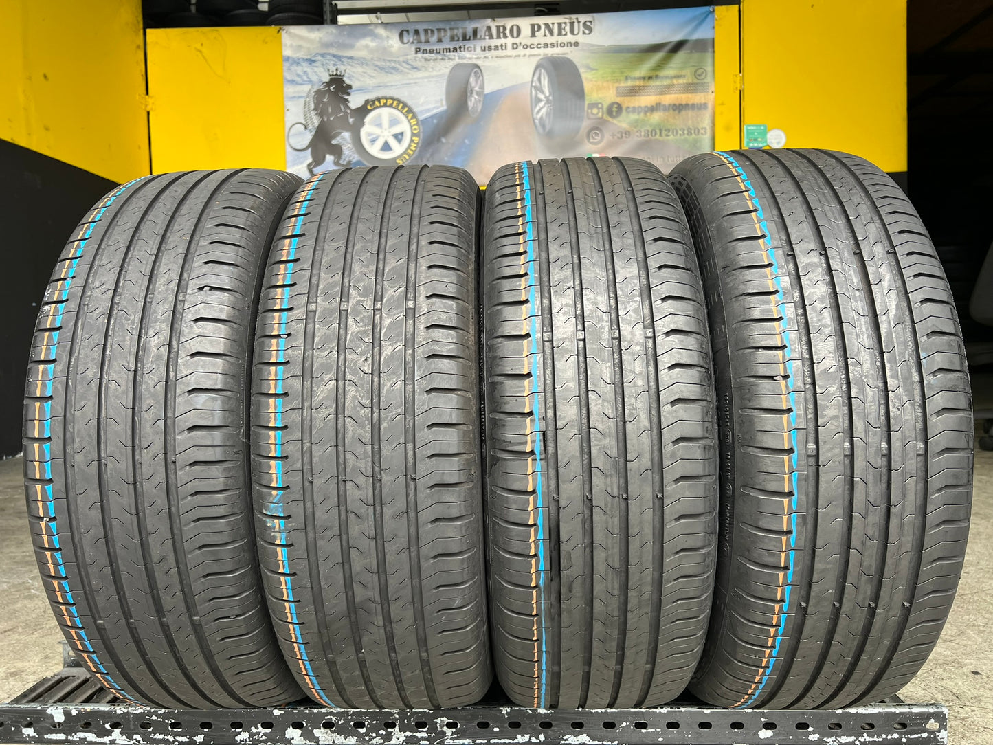 Usato: 4 Gomme 215/55R18 99V XL Continental Estive 90/95% residui