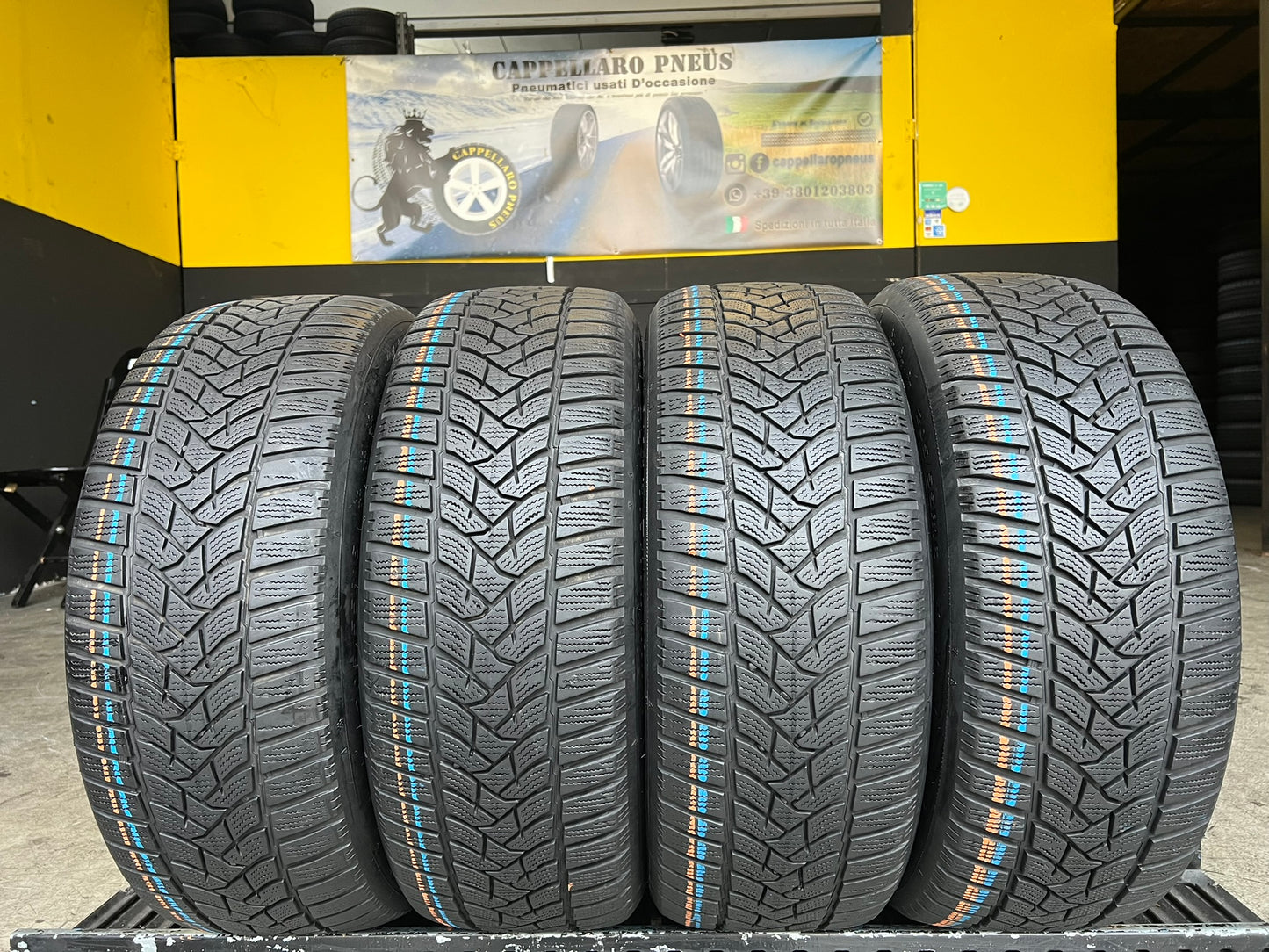 Usato: 4 Gomme 205/55R16 91H Dunlop Invernali 85% residui