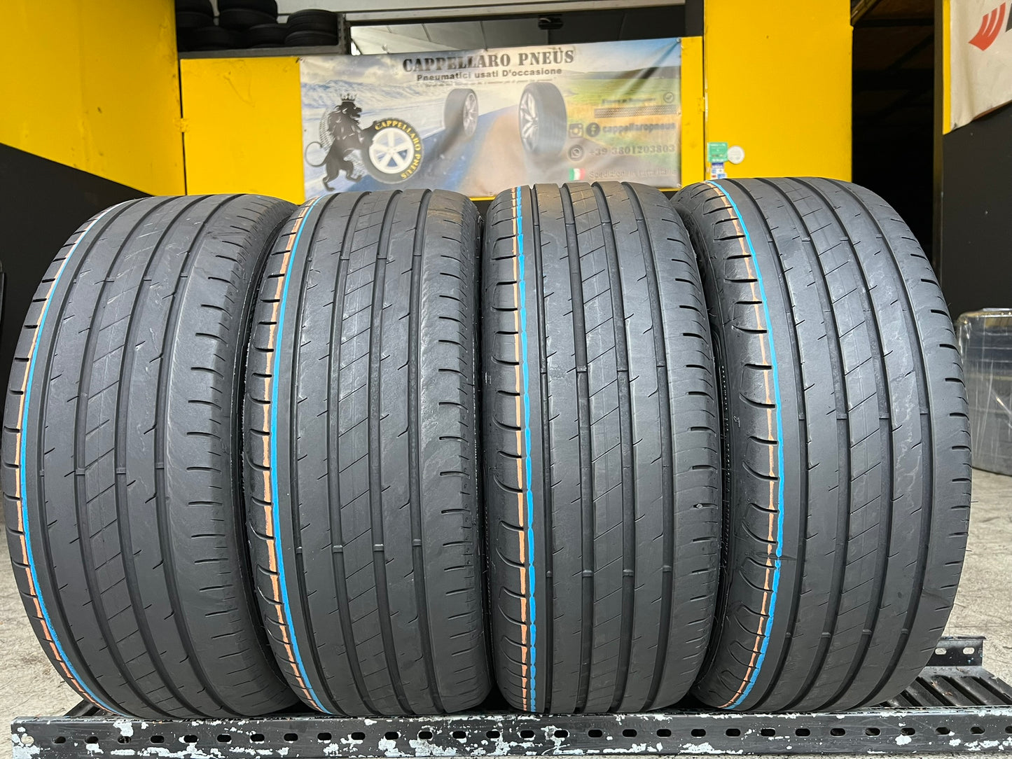 Usato: 4 Gomme 205/55R16 91W Goodyear estive 85% residui