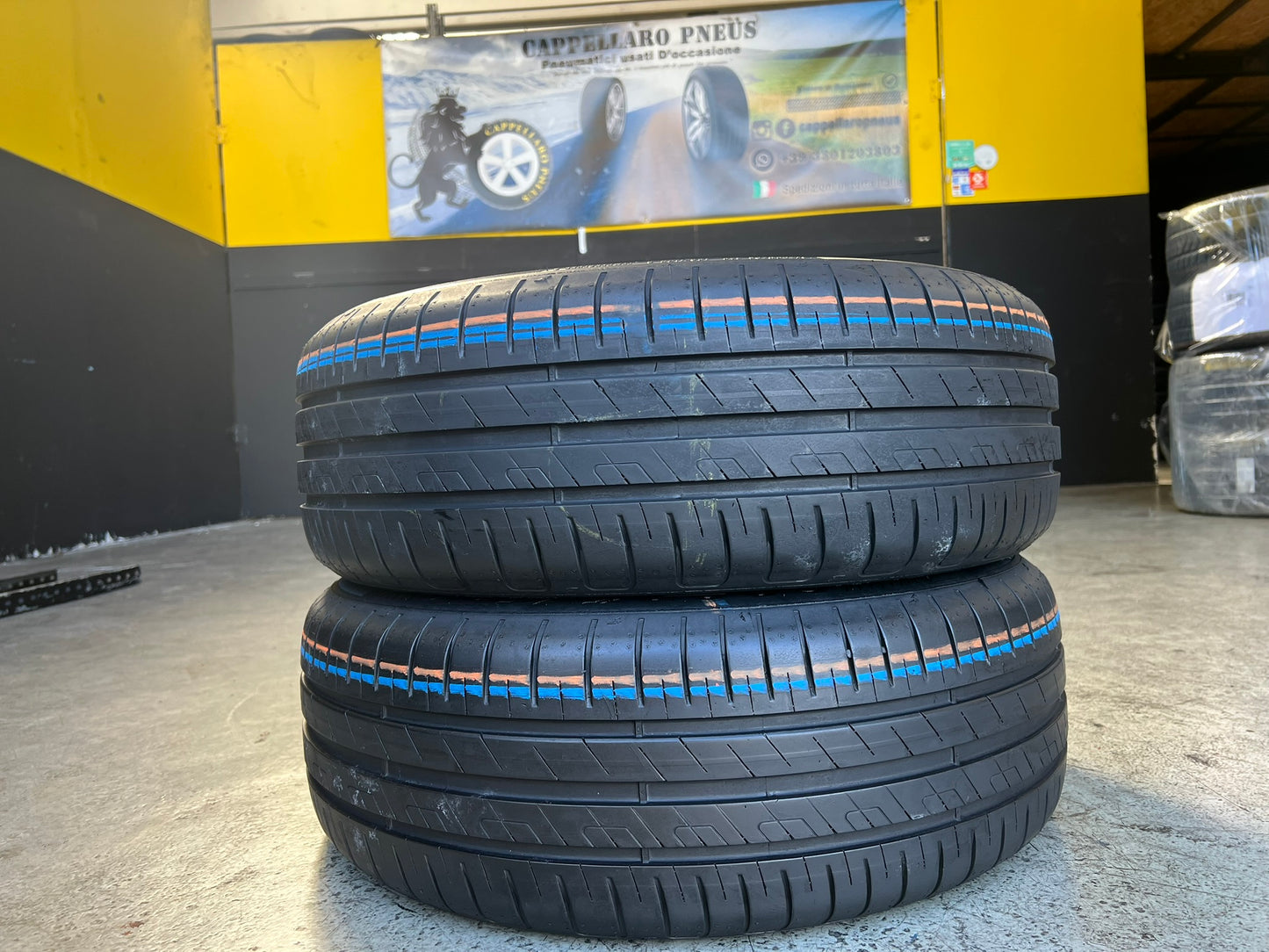 Usato: 2 Gomme 195/55R16 91V XL Goodyear estive 85% residui